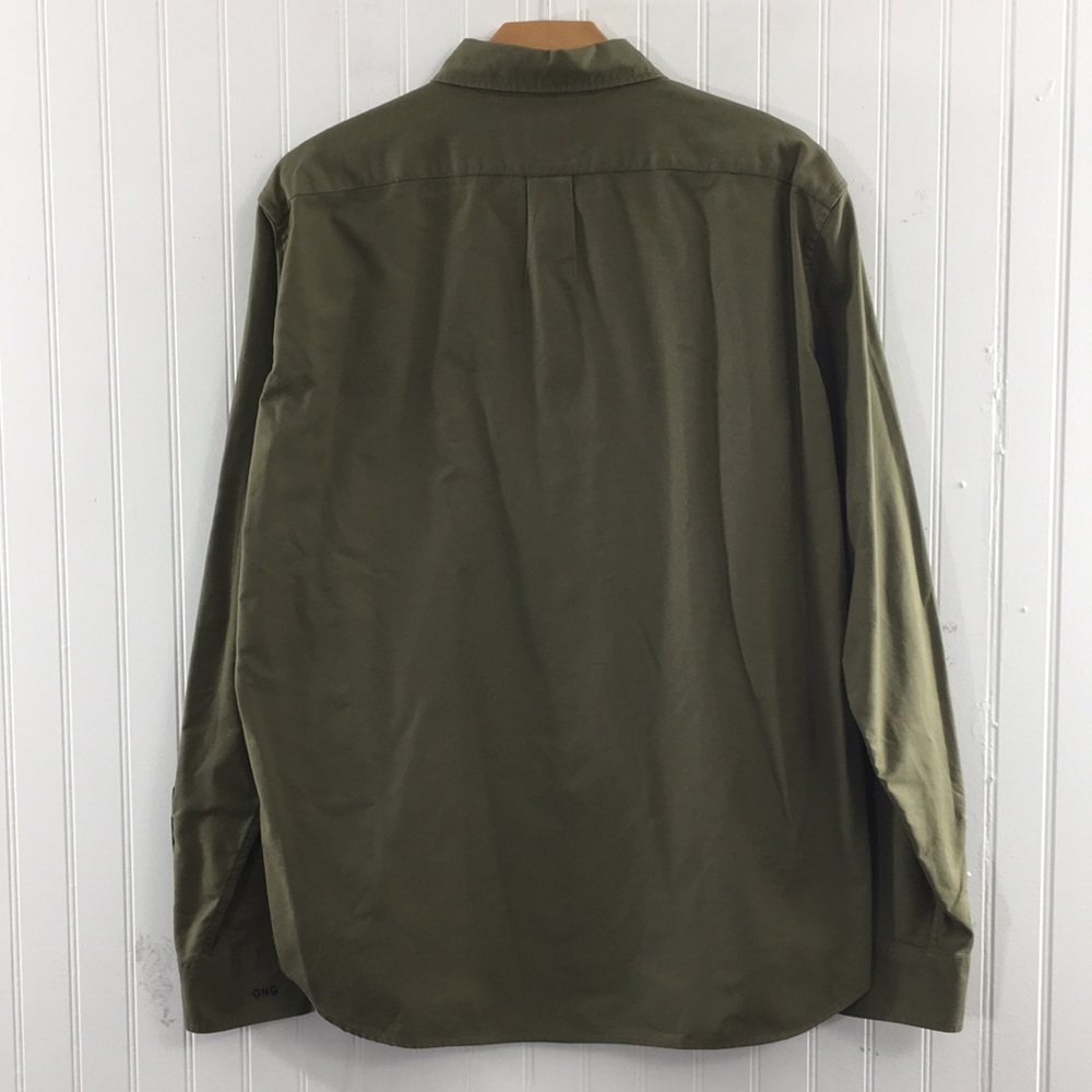 J. Crew All Cotton Oxford Green Classic Button Down Shirt Mens XL Long Sleeve - Picture 4 of 14